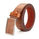 115cm Mens Business Casual Alloy Tablet Slide Buckle Waistband Strap Vogue Leather Belt