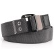 120 Men Aluminum 9 Word Buckle Nylon Elastic Belt Outdoor Woven Canvas Belt