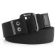 120 Men Aluminum 9 Word Buckle Nylon Elastic Belt Outdoor Woven Canvas Belt