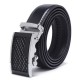 120CM 125CM Mens Business Two-Layer Leather Alloy Automatic Buckle Belt Fashion Waist Belts