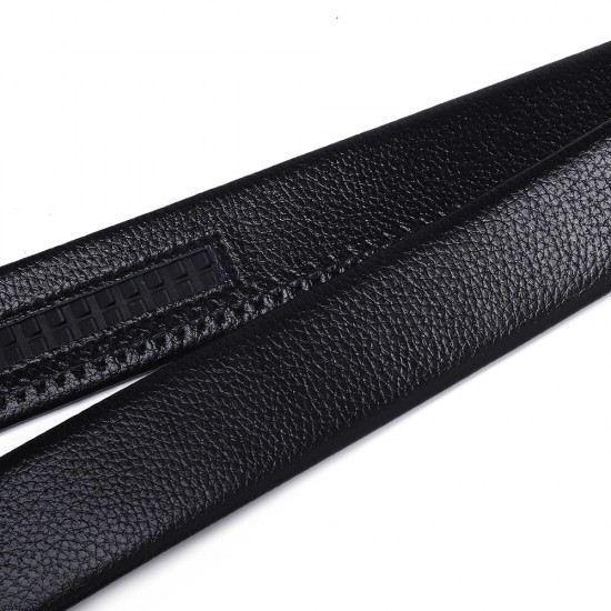 120CM 125CM Mens Business Two-Layer Leather Waist Belts Quick Adjustment Automatic Buckle Belt