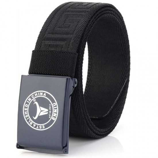 3.8*120CM Men Outdoor Casual Nylon Belt wiht Metal Buckle Durable Military Tactical Waist Belt