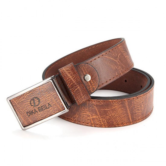 Mens PU Leather Alloy Needle Buckle Belt Belts Casual Leisure Pin Buckle Waistband Strap