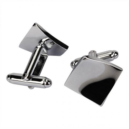 Men Cufflinks Geometric Shape Smooth Metal Drawing Cufflinks for Shirt Men Cufflinks Geometric Shape Smooth Metal Drawing Cufflinks for Shirt