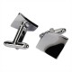 Men Cufflinks Geometric Shape Smooth Metal Drawing Cufflinks for Shirt Men Cufflinks Geometric Shape Smooth Metal Drawing Cufflinks for Shirt