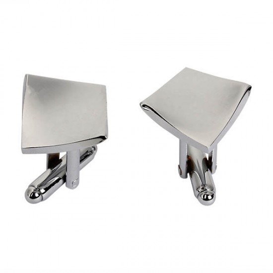 Men Cufflinks Geometric Shape Smooth Metal Drawing Cufflinks for Shirt Men Cufflinks Geometric Shape Smooth Metal Drawing Cufflinks for Shirt