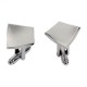 Men Cufflinks Geometric Shape Smooth Metal Drawing Cufflinks for Shirt