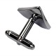 Men Cufflinks Geometric Shape Smooth Metal Drawing Cufflinks for Shirt Men Cufflinks Geometric Shape Smooth Metal Drawing Cufflinks for Shirt
