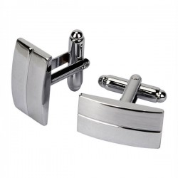 Men Cufflinks Metal Drawing Smooth Cufflinks for Wedding Decoration