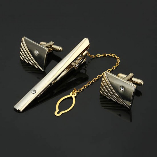 Men Diamonds Lavaliver Cufflink Suit Business Formal Silver Golden Geometry Cufflink Men Diamonds Lavaliver Cufflink Suit Business Formal Silver Golden Geometry Cufflink