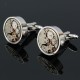 Men Male Silver Mechanical Watch Pattern Cuff Links Wedding Gift Suit Shirt Accessories Men Male Silver Mechanical Watch Pattern Cuff Links Wedding Gift Suit Shirt Accessories