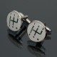 Men Male Silver Number Pattern Round Baking Finish Cuff Links Wedding Gift Suit Shirt Accessories Men Male Silver Number Pattern Round Baking Finish Cuff Links Wedding Gift Suit Shirt Accessories