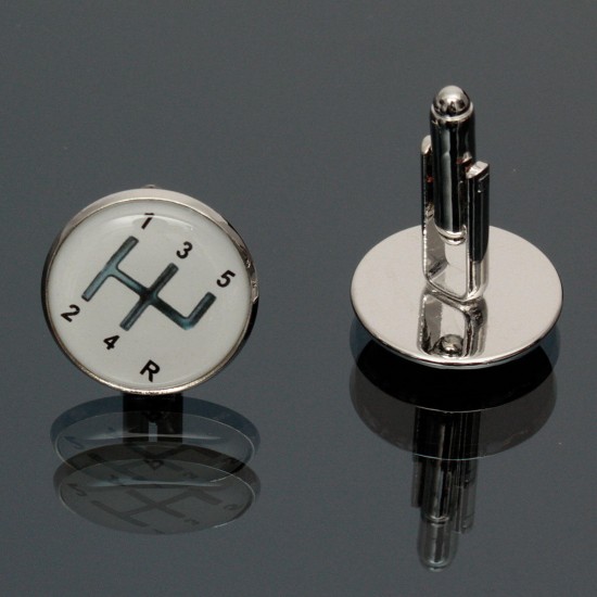 Men Male Silver Number Pattern Round Baking Finish Cuff Links Wedding Gift Suit Shirt Accessories Men Male Silver Number Pattern Round Baking Finish Cuff Links Wedding Gift Suit Shirt Accessories