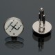 Men Male Silver Number Pattern Round Baking Finish Cuff Links Wedding Gift Suit Shirt Accessories Men Male Silver Number Pattern Round Baking Finish Cuff Links Wedding Gift Suit Shirt Accessories