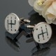 Men Male Silver Number Pattern Round Baking Finish Cuff Links Wedding Gift Suit Shirt Accessories Men Male Silver Number Pattern Round Baking Finish Cuff Links Wedding Gift Suit Shirt Accessories