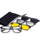 3 Piece Magnet Dual-Purpose Reading Glasses Lens With Glasses Frame for Men and Women