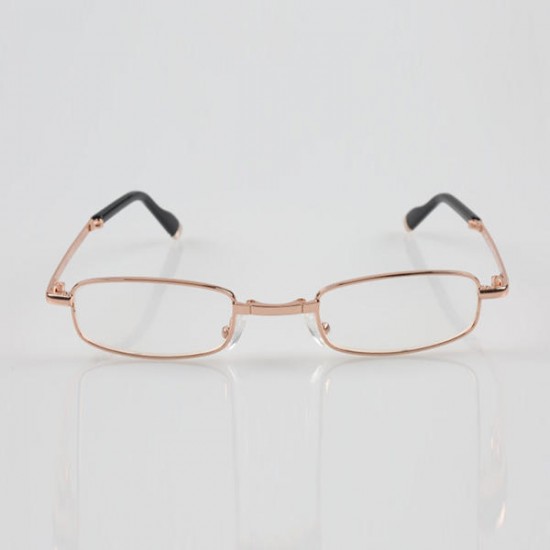 Folding Reading Glasses Men Women Metal Frame Portable Presbyopic Glasses With Glasses Case