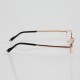 Folding Reading Glasses Men Women Metal Frame Portable Presbyopic Glasses With Glasses Case