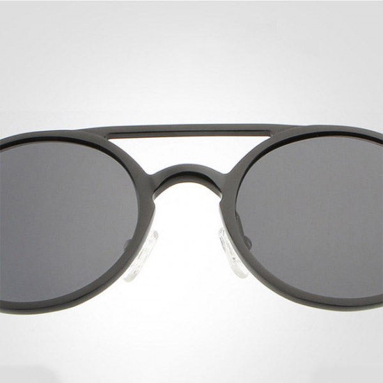 Men Anti-UV RounD-shape Polarized Sun Glassess Casual Driving Aluminum Magnesium Frame Eyeglasseess