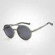 Men Anti-UV RounD-shape Polarized Sun Glassess Casual Driving Aluminum Magnesium Frame Eyeglasseess