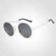 Men Anti-UV RounD-shape Polarized Sun Glassess Casual Driving Aluminum Magnesium Frame Eyeglasseess