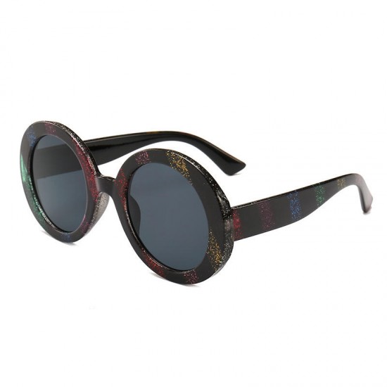 Men Women UV400 Round Frame Sunglasses Outdoor Retro Non-polarized Goggle