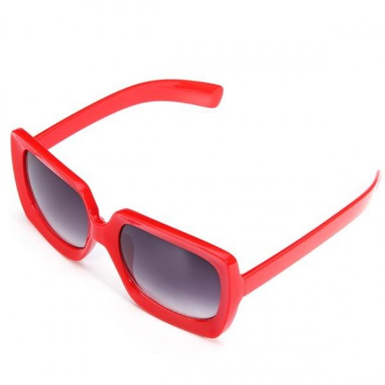 Mens Womens Reflective Plating Film Big Frame Resin UV400 Sunglasses