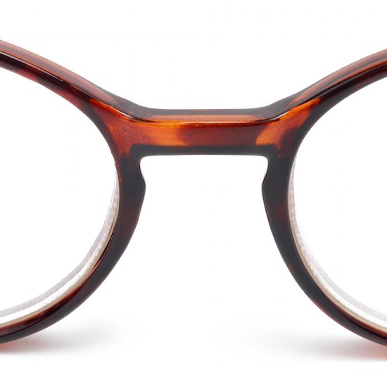 Retro Anti Blue Ray Reading Glasses Round Frame Computer Presbyopic Eyeglasses