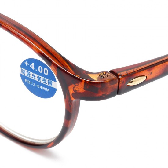Retro Anti Blue Ray Reading Glasses Round Frame Computer Presbyopic Eyeglasses Retro Anti Blue Ray Reading Glasses Round Frame Computer Presbyopic Eyeglasses