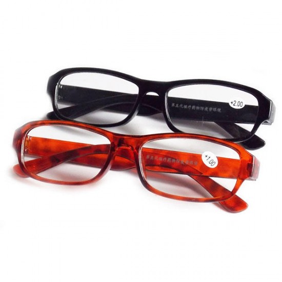 Unisex Full Frame Presbyopic Reading Eyeglasseess Plastic Vintage Anti Shock Eyewear Glasses