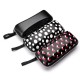 Zipper Hook PU Dot Sunglasses Box Compression Resistance Plastic Travel Carry Case Bag