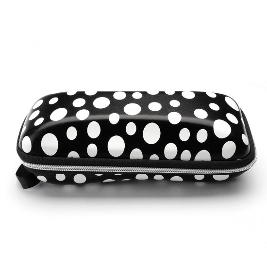 Zipper Hook PU Dot Sunglasses Box Compression Resistance Plastic Travel Carry Case Bag Zipper Hook PU Dot Sunglasses Box Compression Resistance Plastic Travel Carry Case Bag