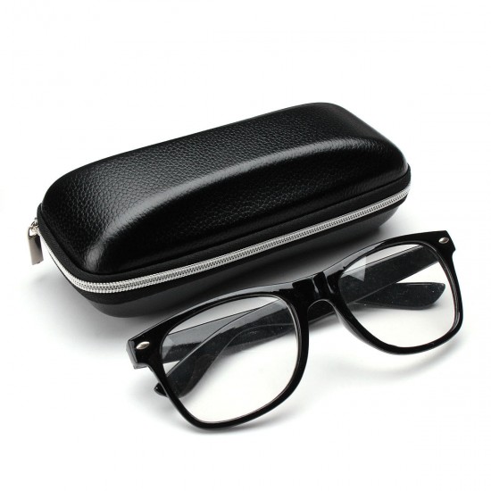 Zipper Hook PU Dot Sunglasses Box Compression Resistance Plastic Travel Carry Case Bag
