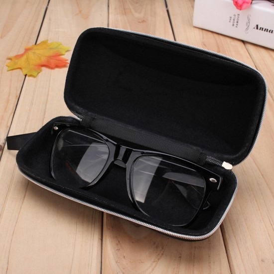 Zipper Hook Sunglasses Box Compression Resistance Plastic Travel Carry Case Bag