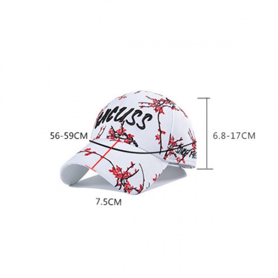 CACUSS Unisex Men Women Canvas Letter Embroidery Sun Peaked Cap Fashion Sport Couple Baseball Caps