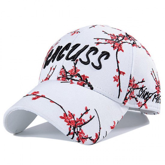 CACUSS Unisex Men Women Canvas Letter Embroidery Sun Peaked Cap Fashion Sport Couple Baseball Caps