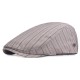 Cotton Stripe Dad Hats Mens Adjustable Beret Caps Outdoor Newsboy Hunting Hats