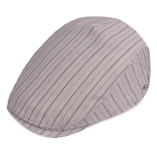 Cotton Stripe Dad Hats Mens Adjustable Beret Caps Outdoor Newsboy Hunting Hats