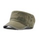 Dad Summer Adjustable Flat Hats Outdoor Cotton Military Peaked Cap Mens