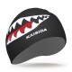 Individual Shark Print Waterproof Non-slip Silicone Swimming Cap Oversized Comfortable Earmuffs Beanie Hat