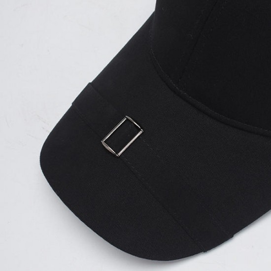 Men Cotton Buckle Decoration Letters Embellished Peaked Cap Classics Outdoor Sun Hat Men Cotton Buckle Decoration Letters Embellished Peaked Cap Classics Outdoor Sun Hat