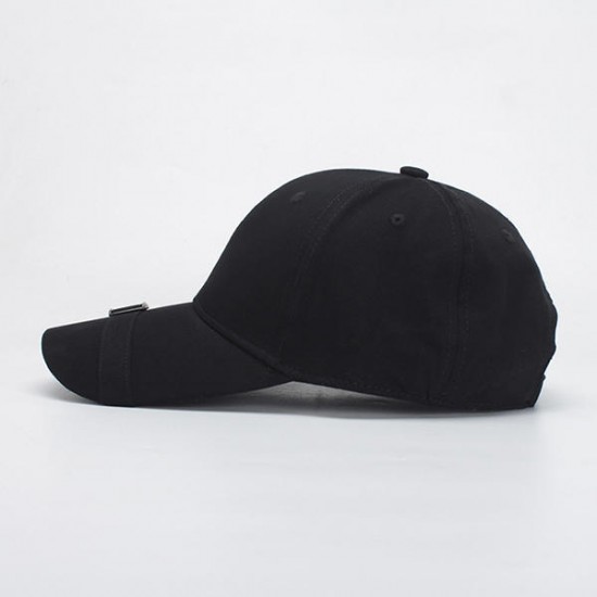 Men Cotton Buckle Decoration Letters Embellished Peaked Cap Classics Outdoor Sun Hat Men Cotton Buckle Decoration Letters Embellished Peaked Cap Classics Outdoor Sun Hat