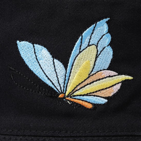 NUZADA Unisex Embroidery Outdoor Double-Sided Fisherman Hat Cotton Bucket Cap Sunshade Fishing Hat NUZADA Unisex Embroidery Outdoor Double-Sided Fisherman Hat Cotton Bucket Cap Sunshade Fishing Hat