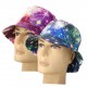 Unisex Men Women Galaxy Starry Sky Bucket Hunting Fishing Outdoor Cap Summer Beach Hats