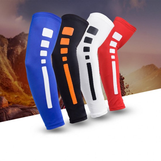 1Piece Men Outdoor Sports Breathable Quick-drying Long Cuffs Riding Basketball Sunblock Arm Sleeve