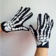 Fashion Halloween Skeleton Ghost Demon Elastic Skull Gloves