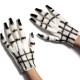 Halloween White Ghost Gloves  Masquerade Costume Party Cosplay Props Clothing Accessories