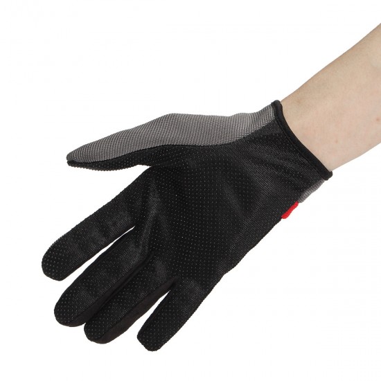 Men Male Nylon Fiber Thread Driving Gloves Full Fingers Thick Skidproof Outdoor Cycling Mittens