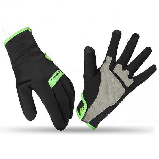 Men Polyester Waterproof Riding Gloves Racing Bike Gel Cycling Full Finger Shockproof Outdoor Mitten