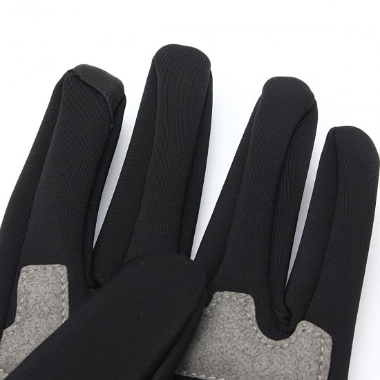 Men Polyester Waterproof Riding Gloves Racing Bike Gel Cycling Full Finger Shockproof Outdoor Mitten